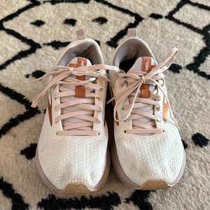 Brooks Women's Cream and Orange Sneakers